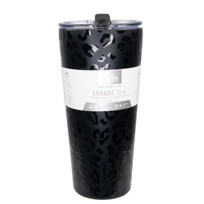 Copo Termico Hydrapeak Grande - 739ML - Preto Leopardo