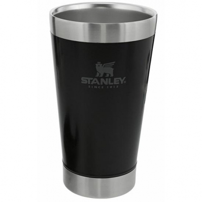 Caneca Térmica Stanley Classic Beer Pint 10-01704 - 473ML - com Tampa e Abridor - Preto
