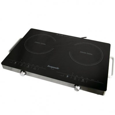 Fogao Eletrico Ecopower EP-3027 - 3000W - 2 Bocas - Infravermelho - 220V - Preto