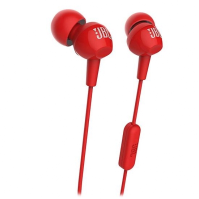 Fone de Ouvido JBL C100SI - 3.5MM - Vermelho