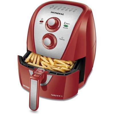 Fritadeira Eletrica Mondial Air Fryer AFN-40RI - 1500W - 4L - 220V - Vermelho