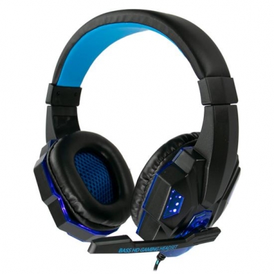 Headset Satellite AE-327 - com Fio - Driver 40MM - Preto e Azul