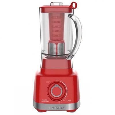 Liquidificador Britania BLQ1300 Fortis Turbo - 1200W - 3L - 220V - Vermelho