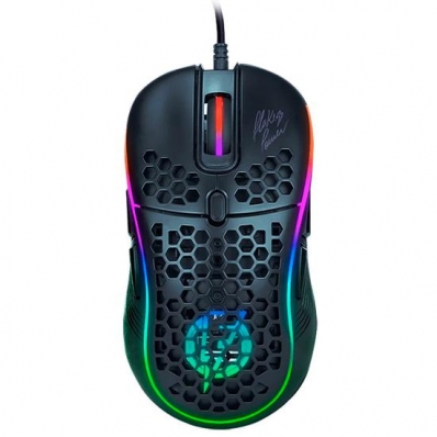 Mouse Gamer Elg FLKM003 Flakes Power Air - 8 Botoes - 7200 Dpi - LED - Preto