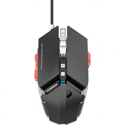 Mouse Gamer Gamemax GX9 - com Fio - 4000 Dpi - LED - Preto