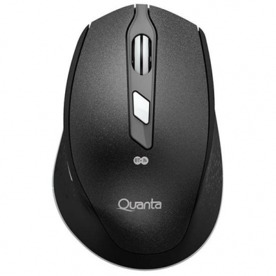 Mouse Quanta QTMSBT50 - Sem Fio - 1600 Dpi - 6 Botoes - Preto