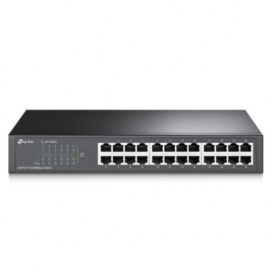 Switch TP-Link SF1024D - 24 Portas - 100MBPS - Cinza