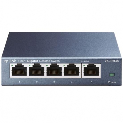 Switch TP-Link TL-SG105 - 5 Portas - 1000MBPS - Azul