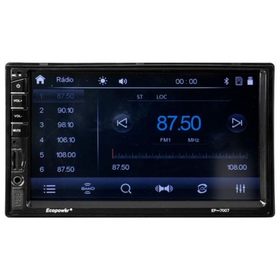Toca Radio MP3 Ecopower EP-7007 - 45W - USB/SD/Aux - - 7"
