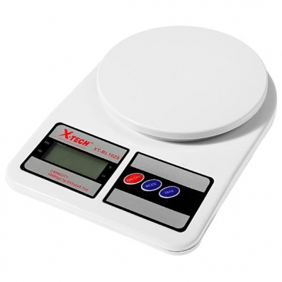 Balanca Digital para Cozinha X-Tech XT-BL1025 para Ate 10 KG - Branca