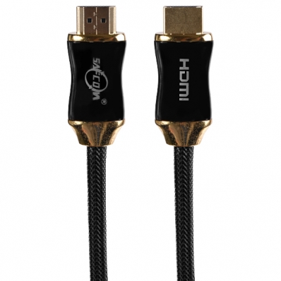 Cabo HDMI X-Tech XT-CB013 4K Ultra HD 3 Metros - Preto/Dourado