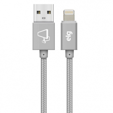 Cabo Lightning Elg C810BS 1 Metro - Prata