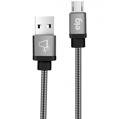 Cabo Micro USB Elg INX510GY 1 Metro - Cinza