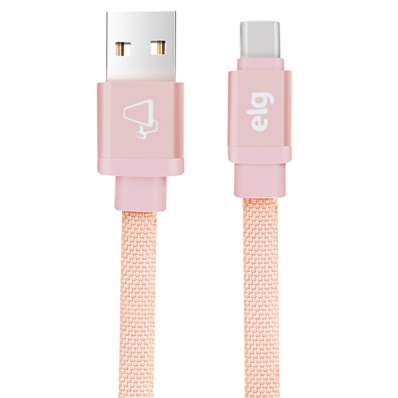 Cabo USB-C Elg CNVC10PK 1 Metro - Rosa