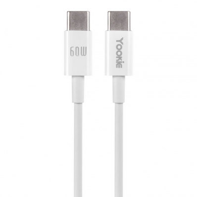 Cabo USB-C Yookie CB31 1 Metro - Branco