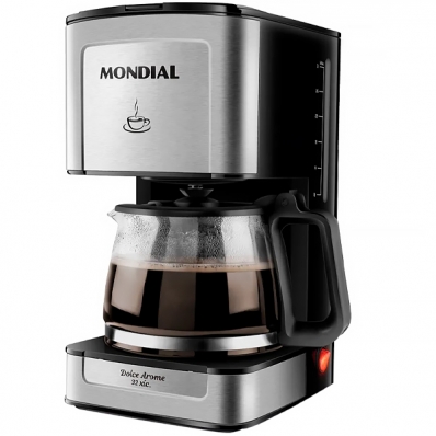 Cafeteira Mondial Dolce Arome C-44-32X-Si 800 Watts 220V ~ 50/60 HZ - Preta/Prata