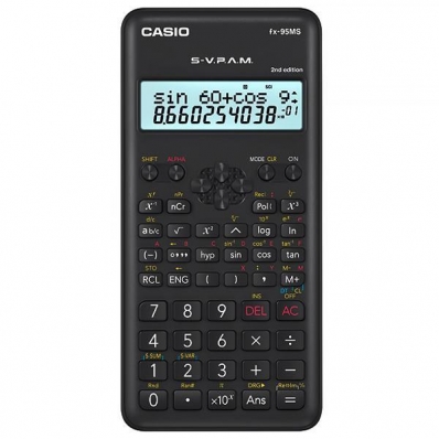 Calculadora Cientifica Casio FX-95MS 2ND Edition com 244 Funcoes - Preta