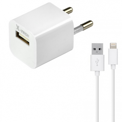 Carregador Lightning X-Tech XT-CI76 USB - Branco