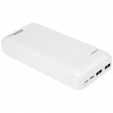 Carregador Portatil Moxom MX-PB54 20.000 Mah 2 Saidas USB - Branco