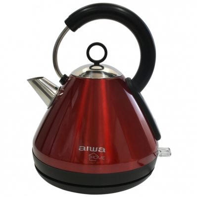 Chaleira Eletrica Aiwa AW-JD5700R 2.200 Watts 1.5 Litros 220V ~ 50/60 HZ - Vermelha/Prata