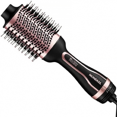 Escova Eletrica Mondial Black Rose ES-05 com 1.200 Watts 127V ~ 60HZ - Preta/Rose Gold