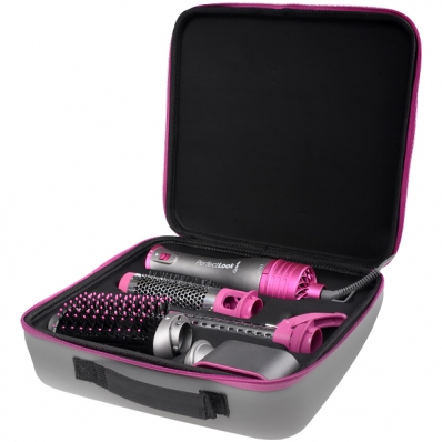 Escova Eletrica Quanta Perfectlook QTKCS7000 4 Em 1 com 220V ~ 50/60 HZ - Cinza/Rosa