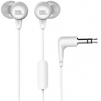 Fone de Ouvido JBL C50HI com Microfone e Cabo de 1.2 Metros - Branco