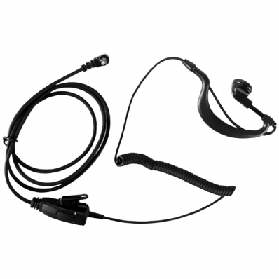 Fone de Ouvido para Walkie-Talkie Voyager TB01S com Microfone - Preto