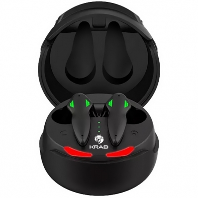 Fone de Ouvido Sem Fio Gaming Krab Helmet KBTGE20 com e Microfone - Preto