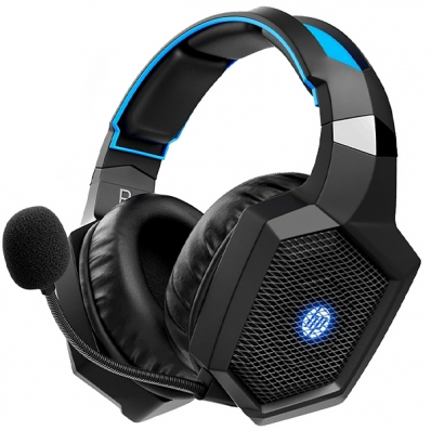 Headset Gaming HP H320GS 7.1 com USB para PC - Preto/Azul