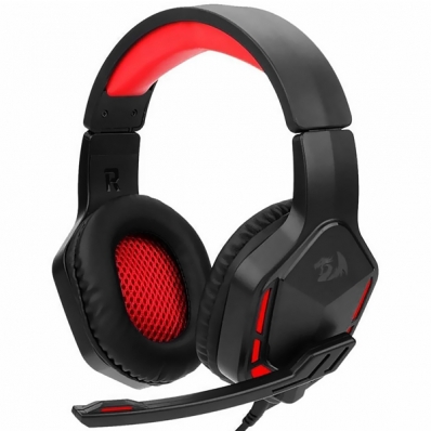 Headset Redragon Themis 2 H220N com 3.5 MM para PC - Preto/Vermelho