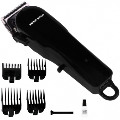Maquina de Cortar Cabelo Megastar GWE035 Recarregavel Bivolt - Preta