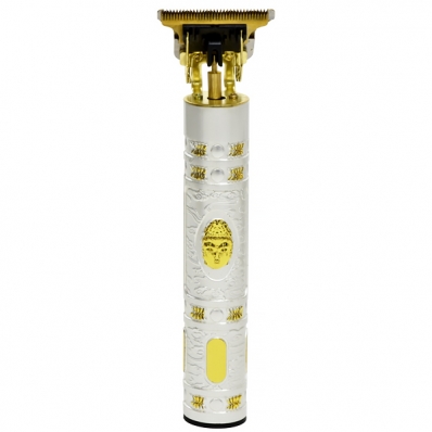 Maquina de Cortar Cabelo More Fitness MF-07 5 Watts Recarregavel - Branco/Dourado