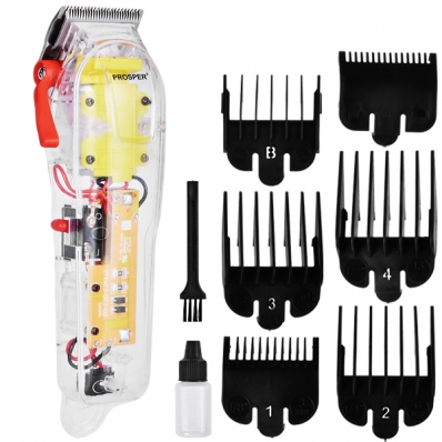 Maquina de Cortar Cabelo Prosper P-1905 5 Watts Recarregavel Bivolt - Transparente