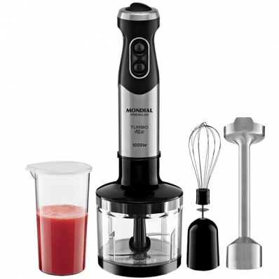 Mixer Mondial Turbo Mix M-11 1.000 Watts + Batedor Fue + Processador de Alimentos 220-240 V ~ 50/60 HZ