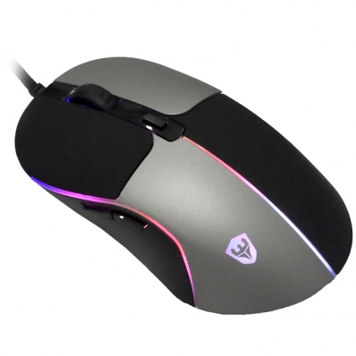 Mouse Gamer Satellite A-GM11 USB USB Ate 7.200 Dpi com Backlight RGB Chroma - Preto/Cinza