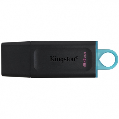 Pen Drive de 64GB Kingston Datatraveler Exodia DTX USB 3.2 - Preto/Azul
