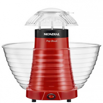 Pipoqueira Eletrica Mondial Pop Bowl PP-05 1.200 Watts 220V ~ 50/60 HZ - Vermelha