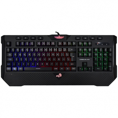 Teclado Gamer Elg Desert Eagle Tgde Portugues USB com Backlight - Preto