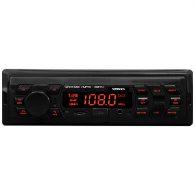 Toca Radio Automotivo Satellite AU337B 4 de 20 Watts e USB - Preto