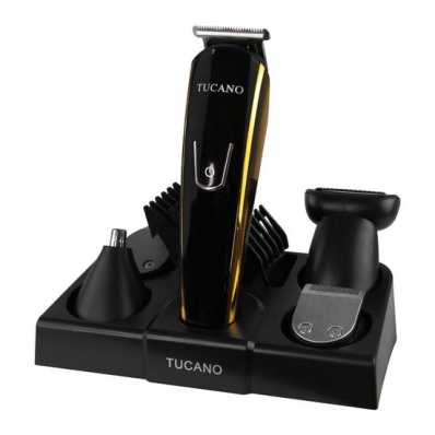 Maquina de Cortar Cabelo Tucano TC-8180 - Recarregavel - Preto e Dourado