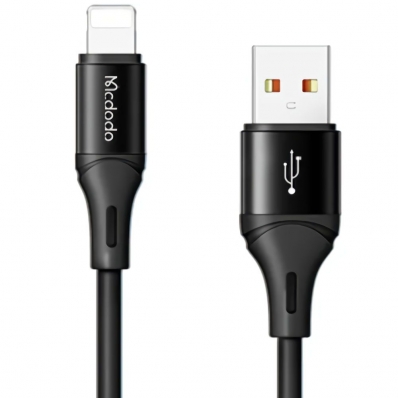 Cabo USB-A para Lightning Mcdodo CA1830 - Preto 0.2 Metros