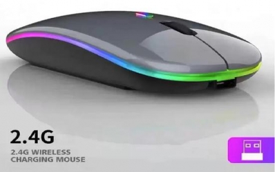 Mouse Luo LU-3044 Wireless/BT Recarregavel Black