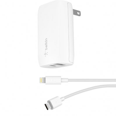 Carregador Belkin WCB004DQ04WH 2 En 1 USB-C/USB-A 32 W - Branco