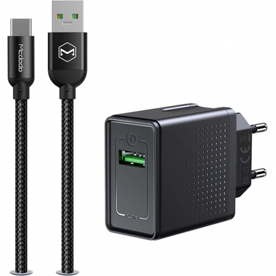 Carregador de Parede Mcdodo CH5800 com Cabo USB-C - Preto
