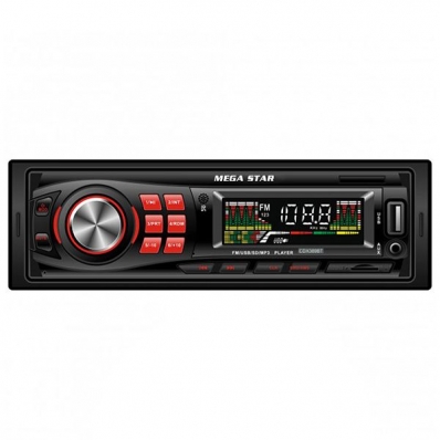 Som para Carro Mega Star CDX389BT - Preto
