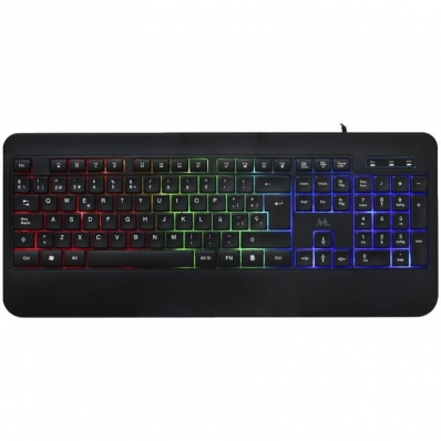 Teclado Mtek KB-7701LR-PT Backlight USB - Preto (Portugues)