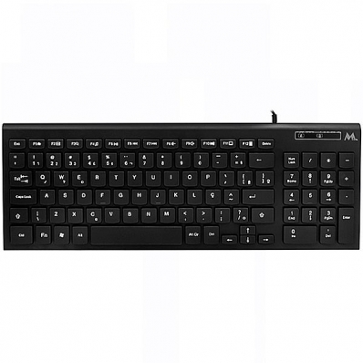 Teclado Mtek KB-8501C-PT USB - Preto (Portugues)