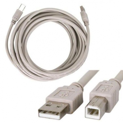 Cabo USB p/ Impresora 4M 2.0 Microfins Silver