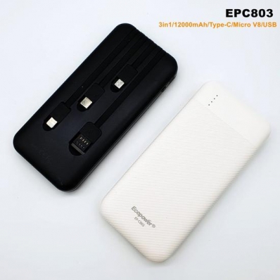 Carregador Portátil Ecopower EP-C803 3IN1 Black